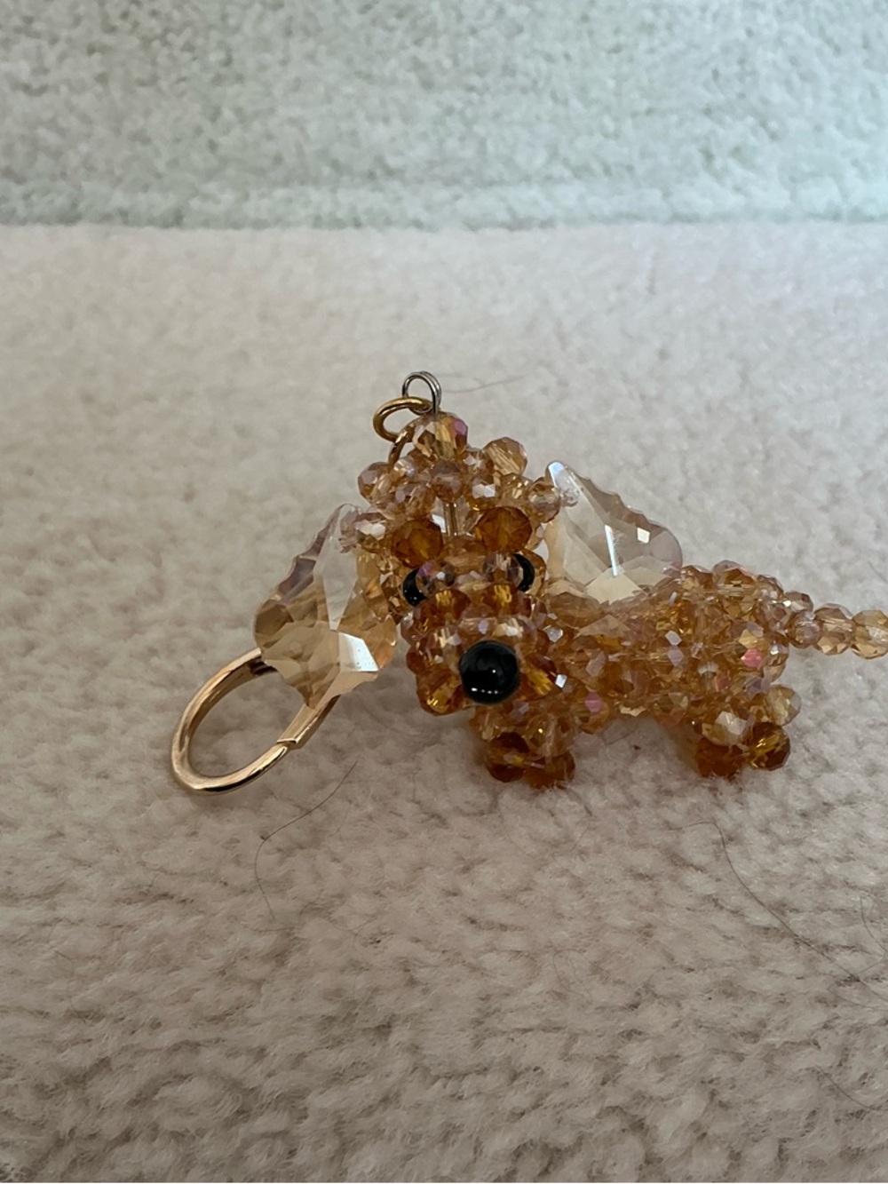 BRAND NEW SUSAN ALEXANDRA WEENY DOG GLITTER CRITTER BAG CHARM KEY FOB